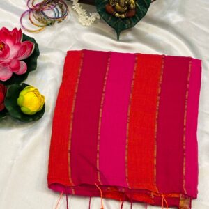 multi coloured mulcotton saree