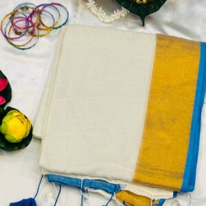multi coloured mulcotton saree